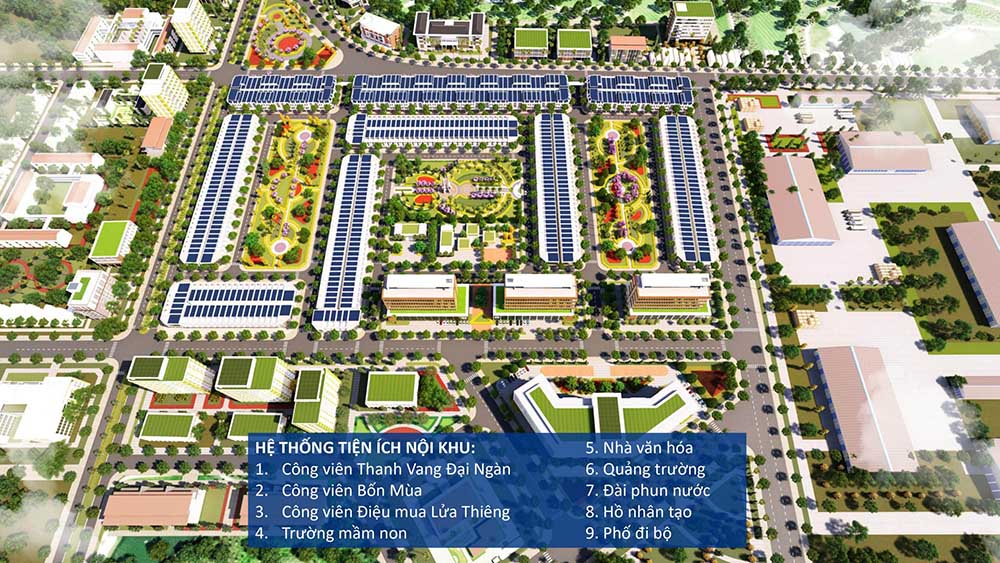 Phối cảnh tổng thể dự án khu đô thị Ân Phú